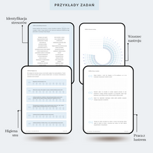 Załaduj obraz do przeglądarki galerii, 21 dni do Siły Spokoju. Codzienne zadania dla umysłu, ciała i ducha by zbudować siłę spokoju. | Workbook

